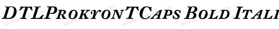 DTLProkyonTCaps Bold Italic字体转换